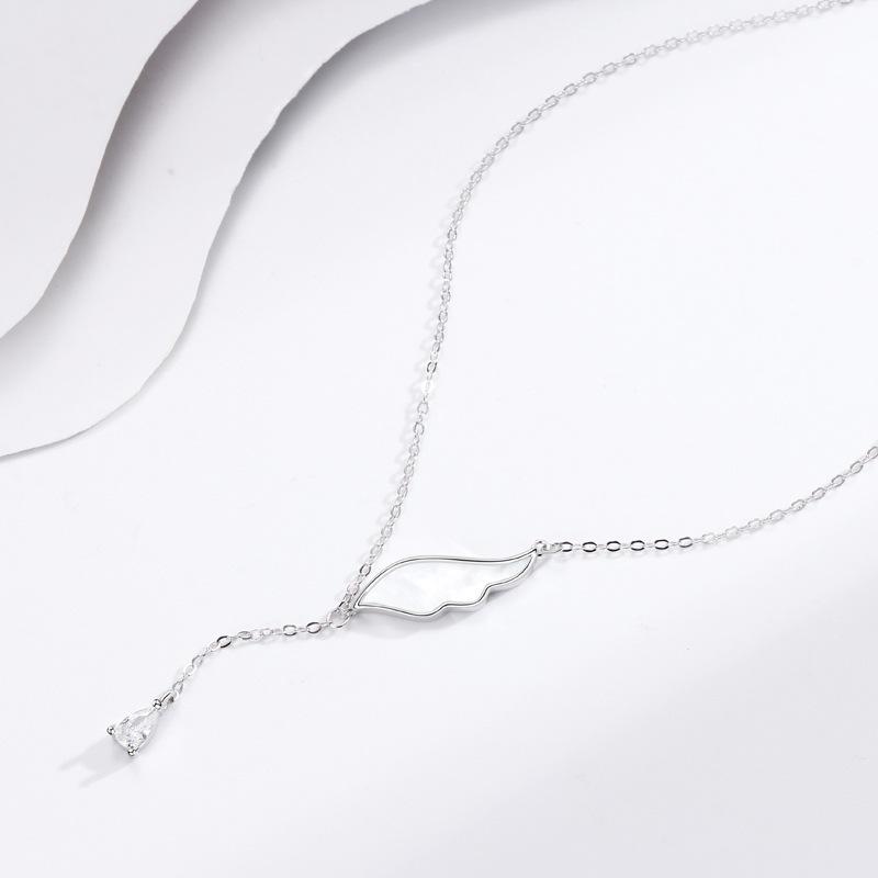 Ожерелье «Крылья ангела» Женская мода Темперамент Ниша Изысканный Дизайнерский Смысл Кисточка Цепочка на ключицу