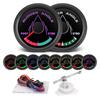 52MM Rudder Angle Indicator with 8 colors backlight Waterproof Rudder Position Gauge with Sensor 0-190ohm for Boat Yacht Marine
