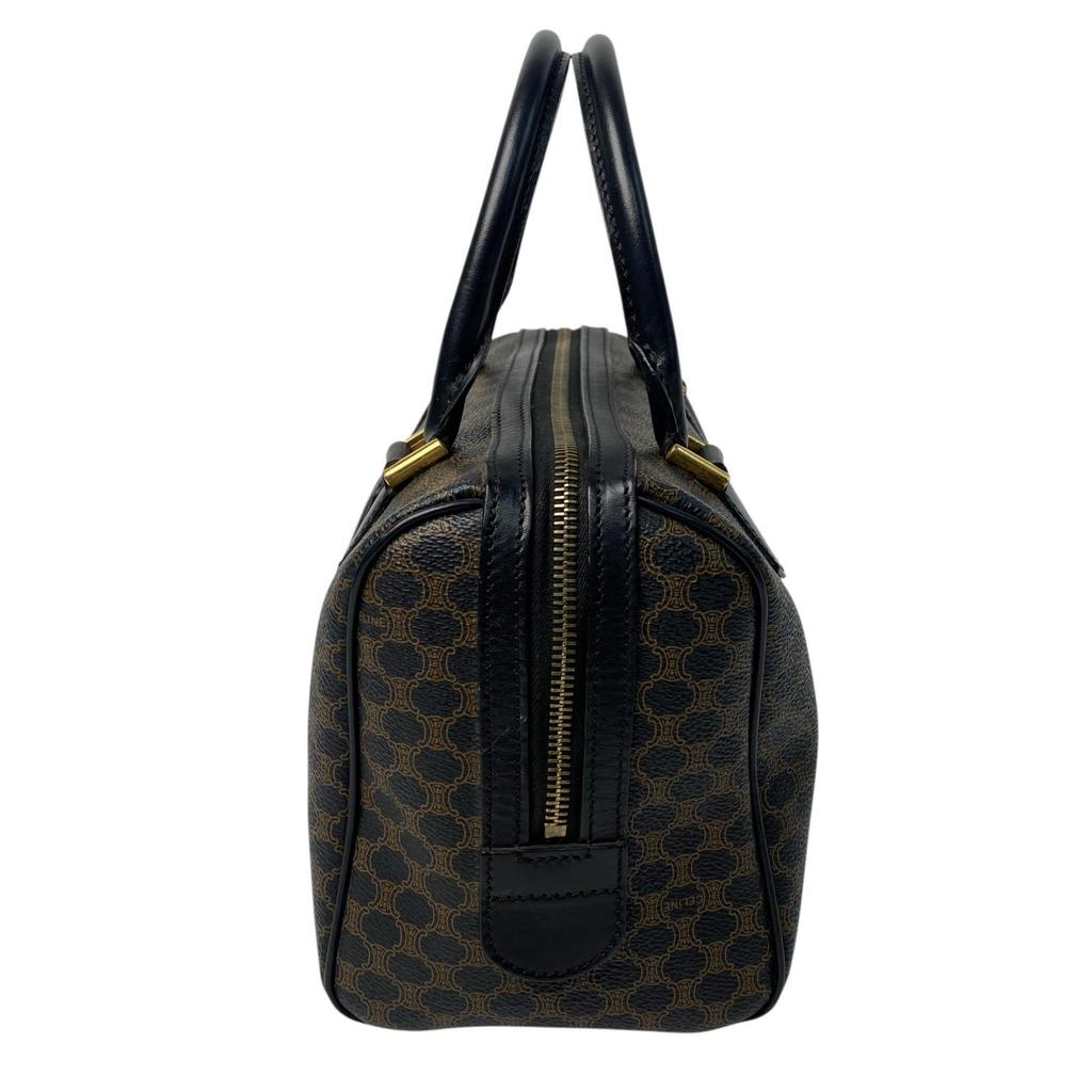 Used CELINEBoston bag black/Brown leather Women