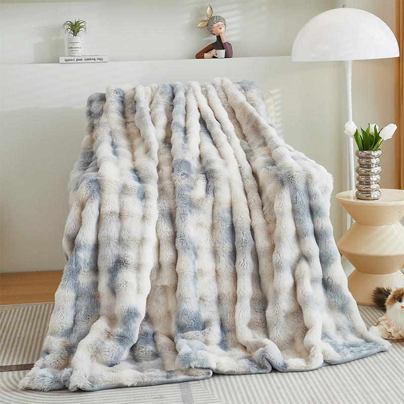 Плюшевое одеяло, плюшевое одеяло с кроликом, утепленное зимнее одеяло, коралловое флисовое одеяло для кровати, дивана, одеяло, одеяло ворса