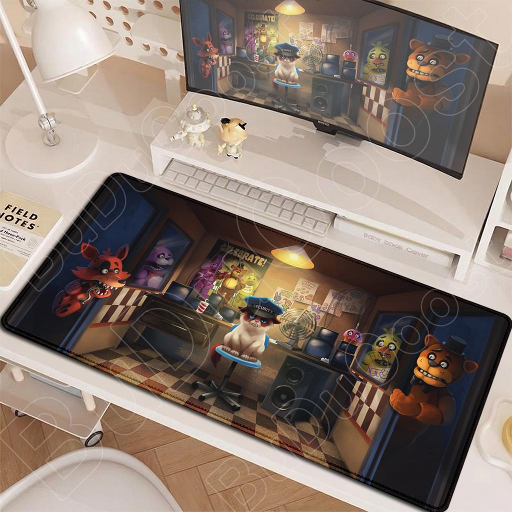 Laptop Esport Gamer Mouse Mat Computer Rubber Accessories Hot Fnaf Five-Nights-At-Freddys Mousepad Large Locking Edge Office Rug