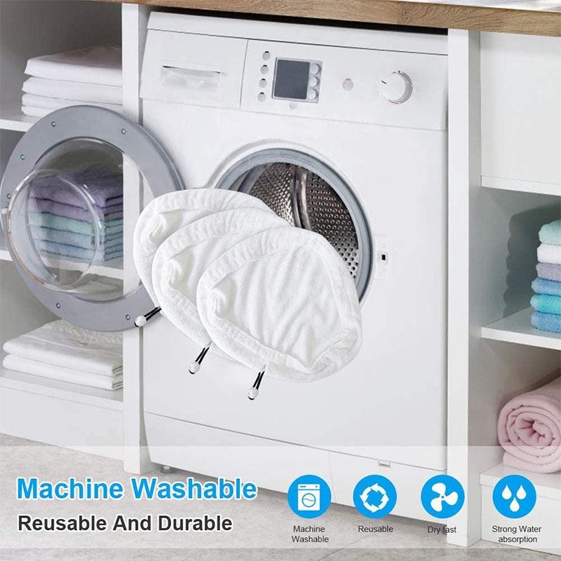 3PCS Microfibre Cloth Cleaning Pad with Rope For Steam Floor Mop Super Absorbent Washable Reusable Steamer Cleaner Accessories
