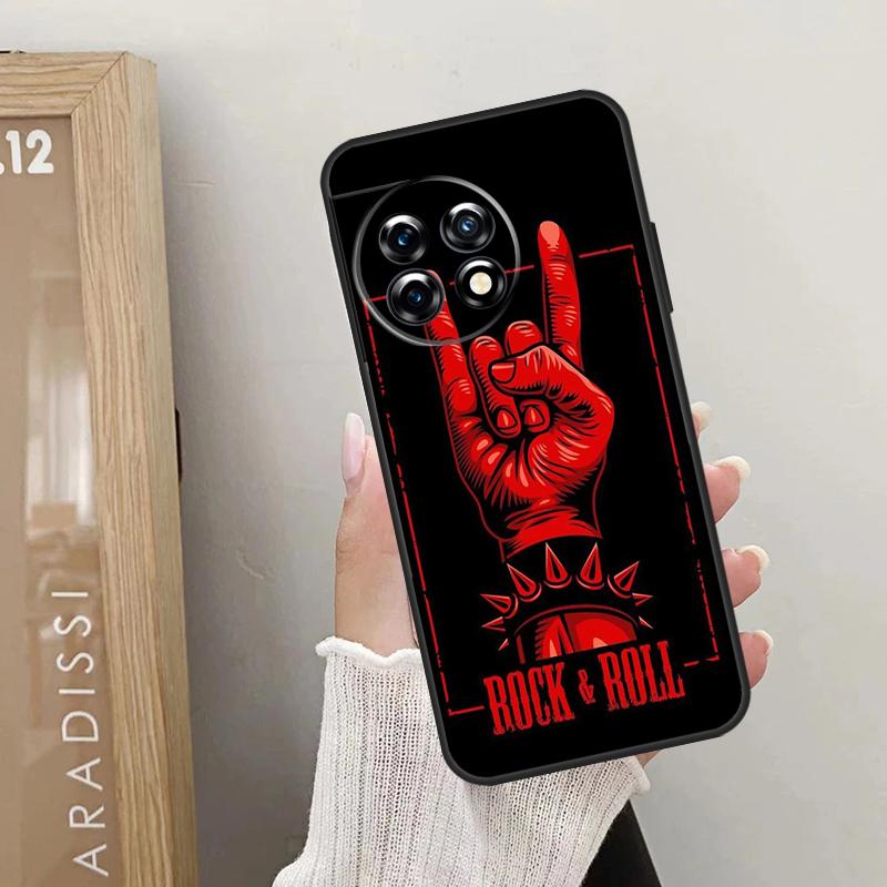 Чехол с изображением черепа в стиле рок-н-ролла для OnePlus 11 12 9 10 Pro 9R 10R 10T 12R OnePlus Nord N30 N20 N10 CE 4 2 3 Lite