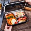 3/4 Grids Divides Food Container Stainless Steel Lunch Container Insulation Lunch Box  Camping