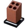 Anesti Umbrella Stand, Brown, 4-Stand, Approx. 12.5cm H X 12.5cm W X 17cm H, Kalari Diatomaceous Earth, Built-in, Slanted Umbrella Stand, HO1957