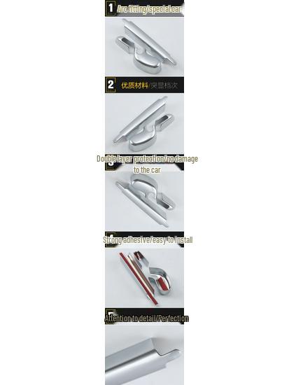 Jaguar 16 F Rear Wiper Cover: Electroplated Decorative Strip Sticker for Exterior Car Accessories