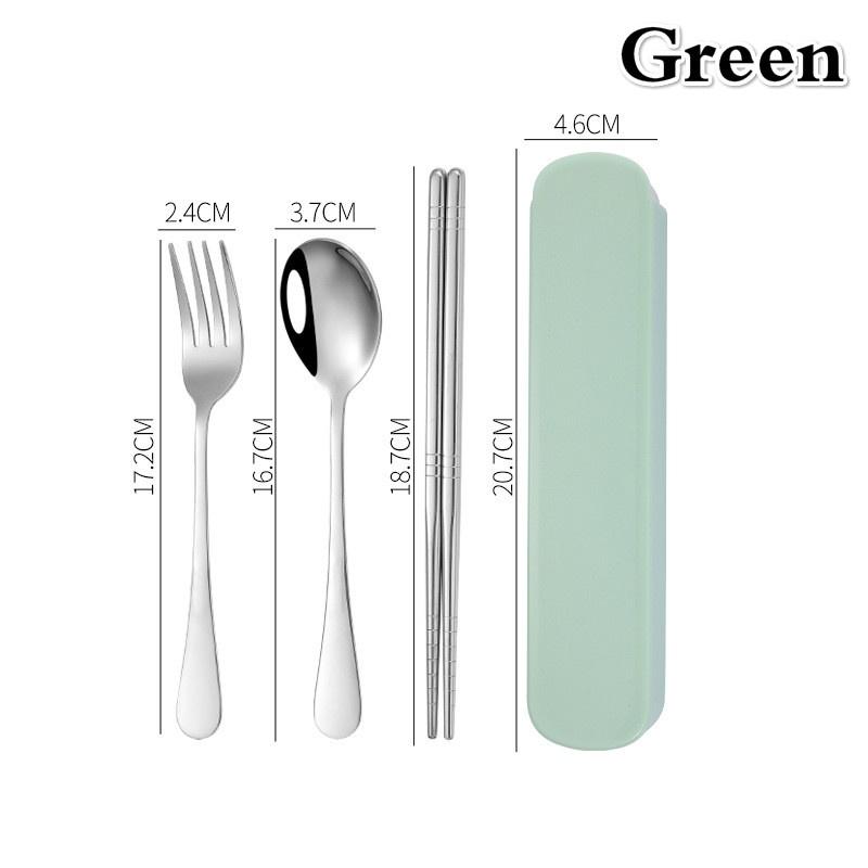 Портативный дорожный набор столовых приборов из нержавеющей стали Ложки Вилки Палочки для еды Наборы столовых приборов Кухонная посуда