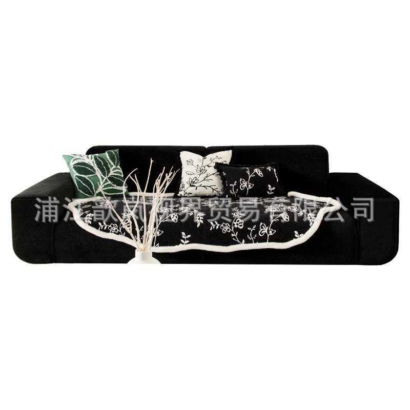 Irregular Special-Shaped Sofa Cushion Autumn And Winter Thickened Non-Slip Seat Cushion  New Leather Sofa Cover Cover Cloth Towel