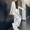 2 Pcs/Set Lady Formal Coat Pants Set Turn-down Collar Long Sleeves