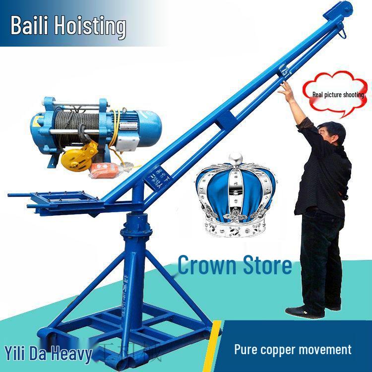 220V Household Electric Hoist: Compact Crane for Outdoor Building and Decoration