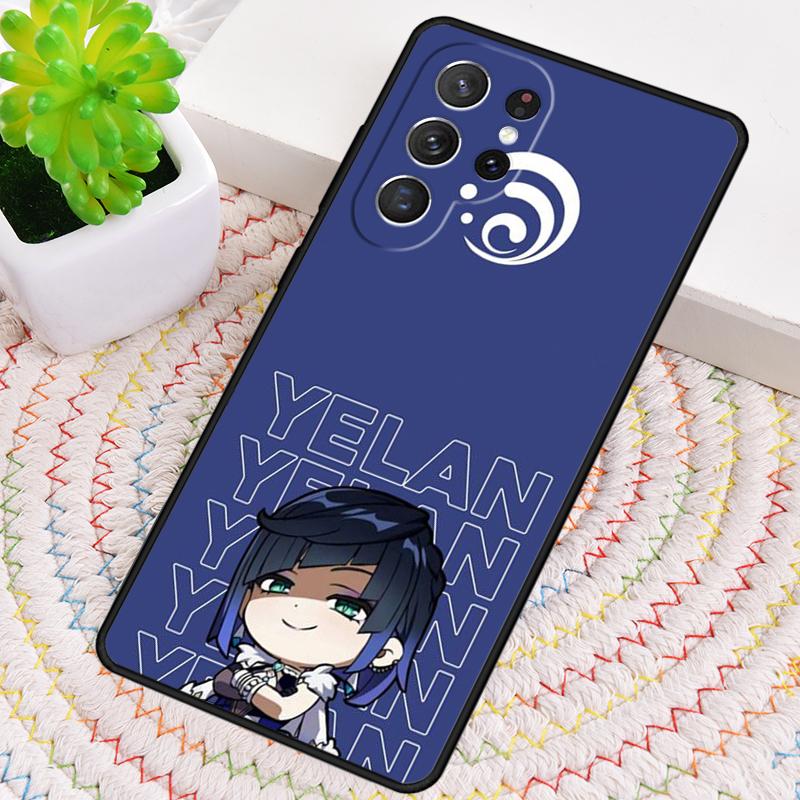 Силиконовый чехол для телефона Genshin Impact Yelan Для Samsung Galaxy note 10 pro S26 S25 S24 S23 S22 S21 Plus S25Ultra Capa Cover