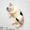 DW93 5 шт. Кавайные Мини-Фигурки Спящего Кота из Смолы Миниатюрные Вещи Статуэтки Кукольный Домик Комната Предметы Декора Дома Настольные Аксессуары
