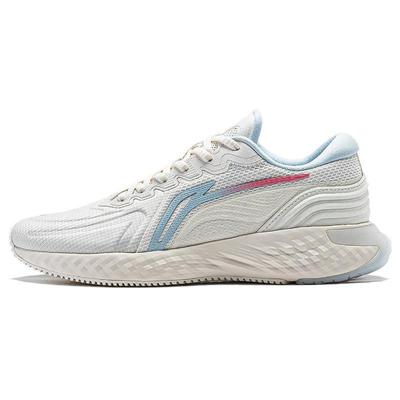 Li Ning Cloud Shield Амортизация Светоотражающий Отскок Низкие Беговые Кроссовки Женские Кремовый ARST058-3