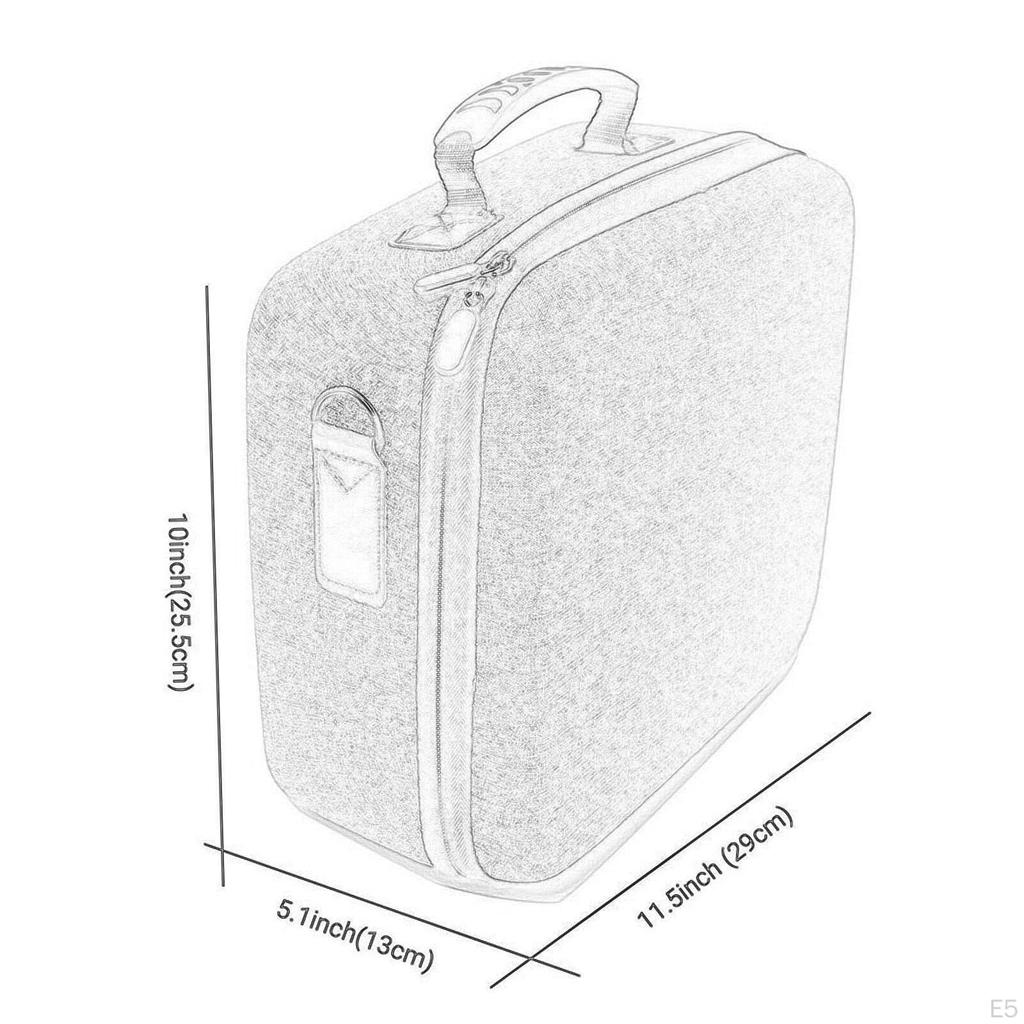 Game Console Storage Box Multipurpose Easy Carrying with Handle Hard Shell Handbag Protective Bag