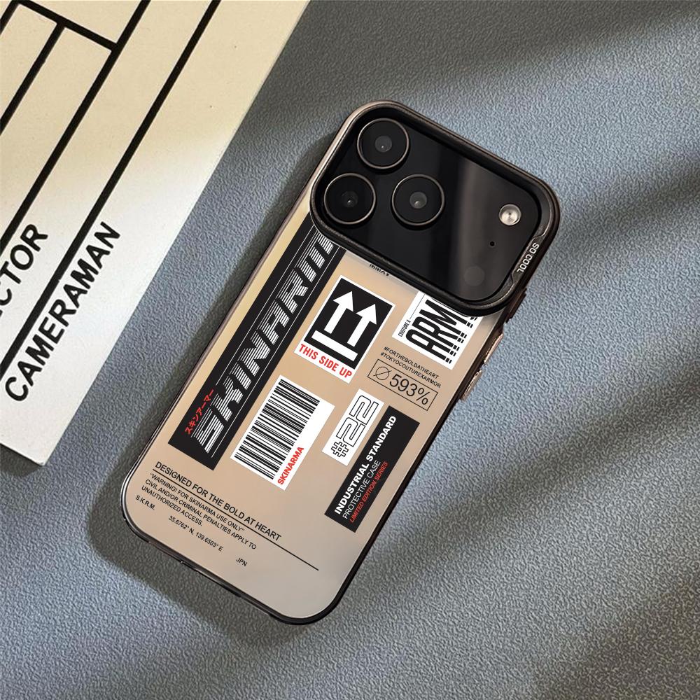 Модный уличный чехол для телефона S-Skinarma для iPhone 17 16 15 14 13 12 11 Pro Max Air Матовый Лазерный Аврора Ударопрочный Funda