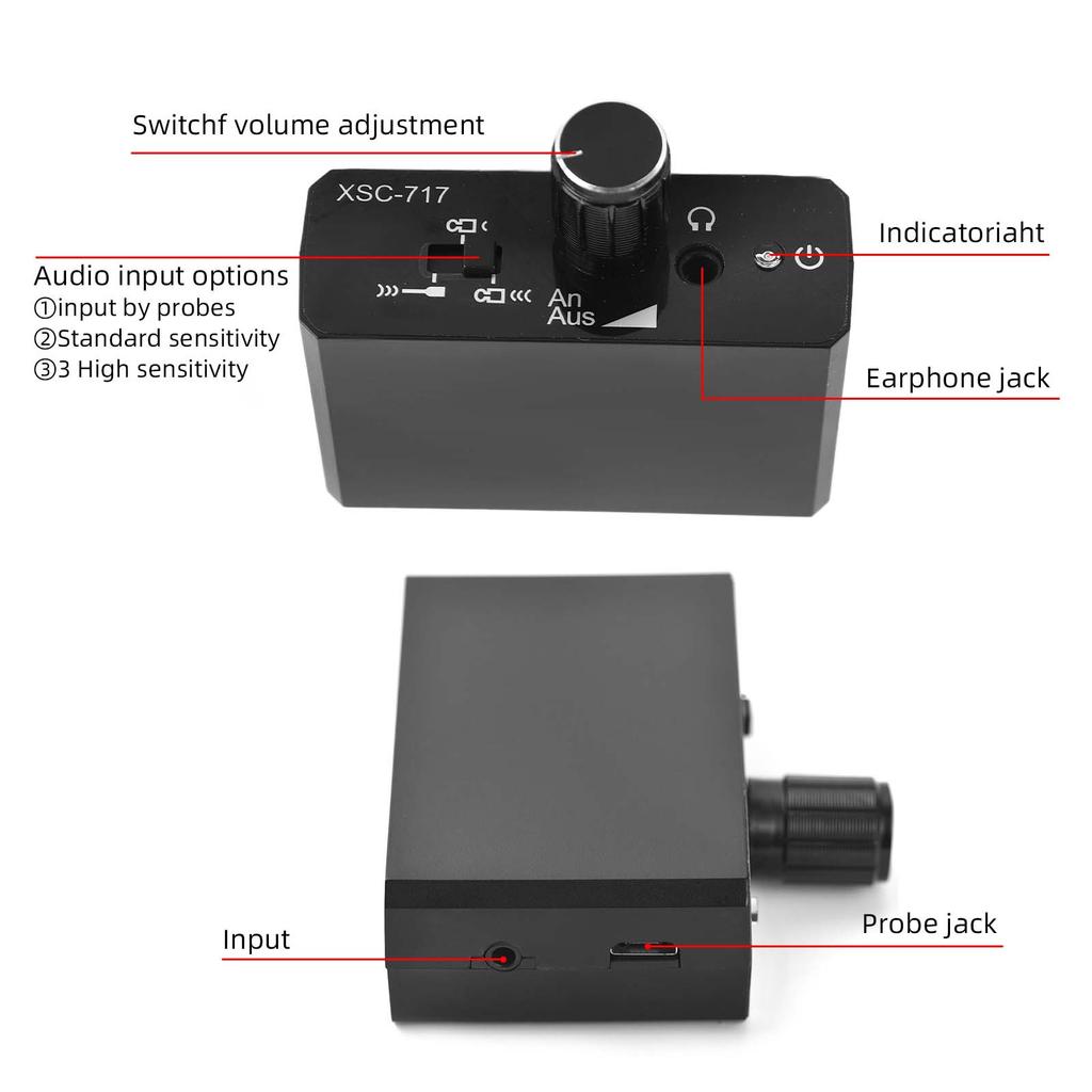 Беспроводные детекторы протечки воды для домашнего строительства, датчик протечки воды с наушниками, протечка подземного водопровода