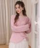ADAUL Soft Bloom Cable Knit - Pink