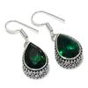 Chrome Diopside Gemstone 925 Sterling Silver Gift Jewelry Earring 1.42"
