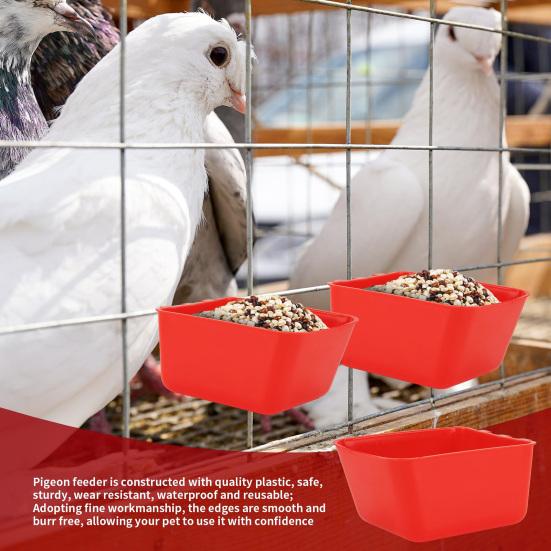 5 шт., чашки для клеток для кур, подвесные кормушки для птиц, миски для воды с крючками, миски для корма для кроликов, голубей, мелких животных