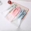 5 Pair of Gloves Translucent - White Two - Color Gloves Dishwashing Gloves for Laundry Waterproof Plastic Rubber for Household Dish - Brushing
