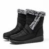 Waterproof Women's Winter Boots Women Snow Boots Faux Fur Warm Ankle Boots Women Thicked Plush Non-Slip Cotton Boots Woman