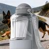 Hipipet Portable Dog Water Bottle With Food Container 34oz Water 10oz Food Leakproof Bpa Free Pet Water Dispenser For Outdoor Walking Hiking Travel