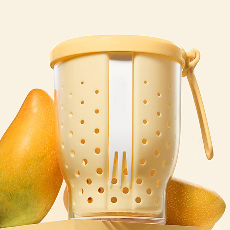 Double Layer Oatmeal Storage Jars Sealed Anti-Slip Salad Cup With Spoons Lids Portable Fruit Preservation Cup Breakfast