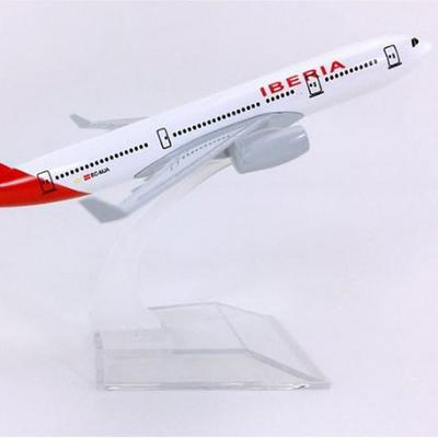 Модель самолета Iberia A330 16см из сплава