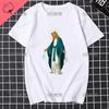 Our Lady of Guadalupe Virgin Mary The Madonna Religious Graphic Tshirt Summer Unisex Women Short Sleeve O-Neck Streetwear Tops