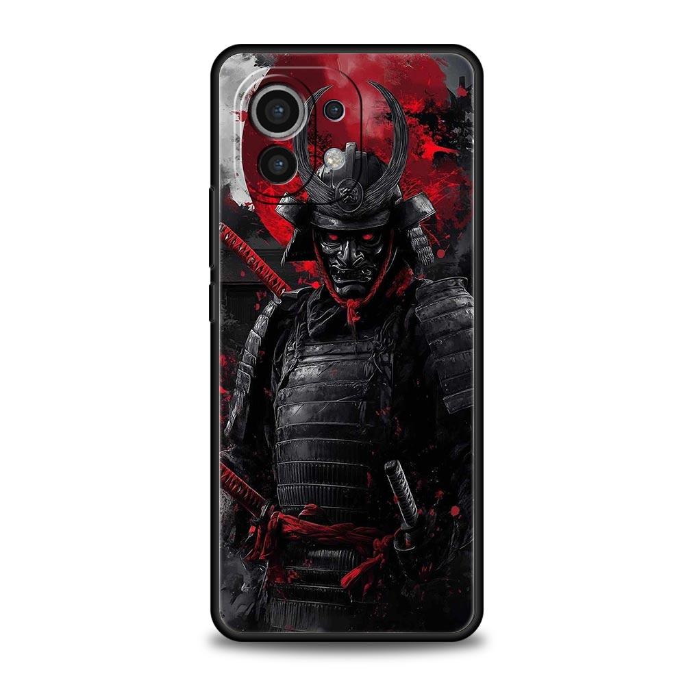 Японский Бусидо Самурай Чехол для Телефона Для Xiaomi Mi 17 15T 15 14 14T 13T 12T Pro 12 13 Lite 5G 11T Poco X6 X7 X5 Pro Мягкая Крышка