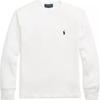 Polo Solid Color Crew Neck Pony Embroidered Long Sleeve Sweatshirt Kids Sweatshirt White 323920629-002