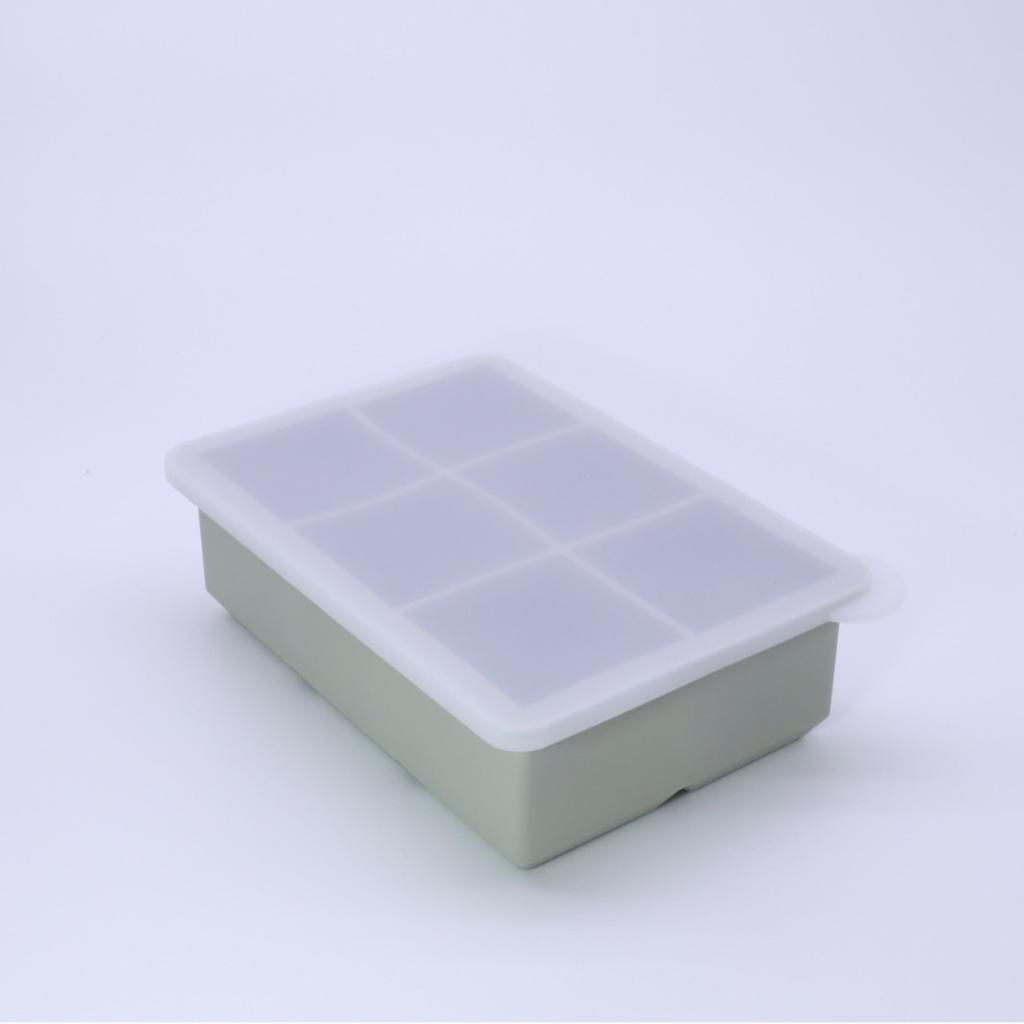 Silicone Ice Cube Tray Mold with Lid Ice Cube Tray Suitable for Whisky and Baby Food BPA-Free Easy to Demold 6
