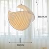 Wabi-sabi White Art Bedroom Livingroom Restaurant Chandelier Nordic Fabric Cloth Irregular Molding Bud Pendant Light