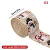 5M Christmas Ribbon Diy Christmas Tree Decoration Wreath Decoration Christmas Tree Snowflakes Snowman Pattern Xmas Holiday Decor