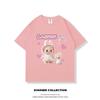 LABUBU Korean Oversize Short Sleeve T-shirt Summer Loose Unisex Tops Women Unique Blouse Baju Perempuan Murah Lengan Panjang Wanita Baggy