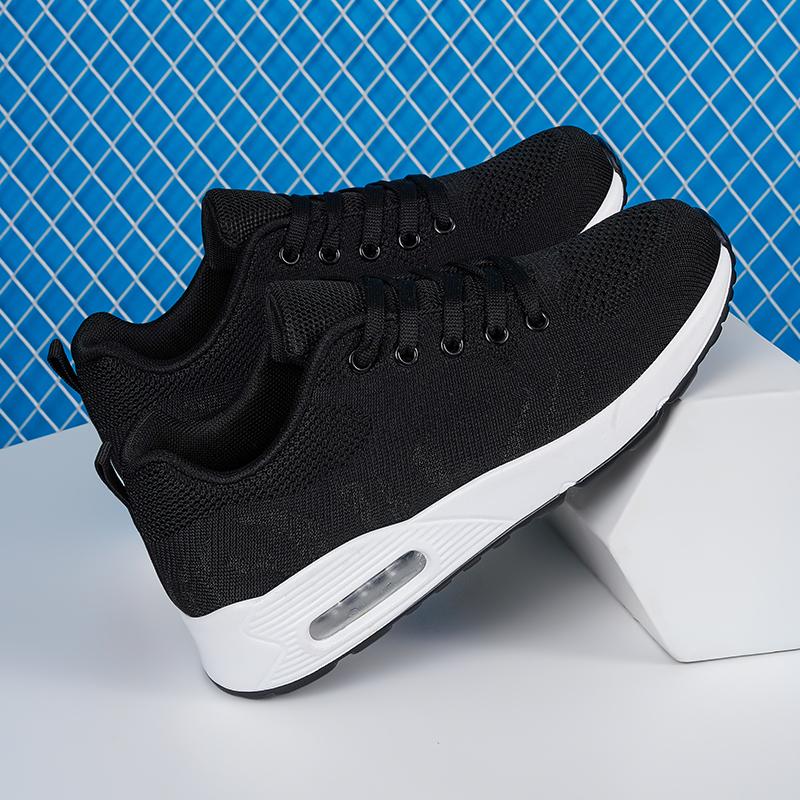 Women’s Black Running Sneakers Casual Red Sport Shoes White Walking Jogging Shoes Over Sized