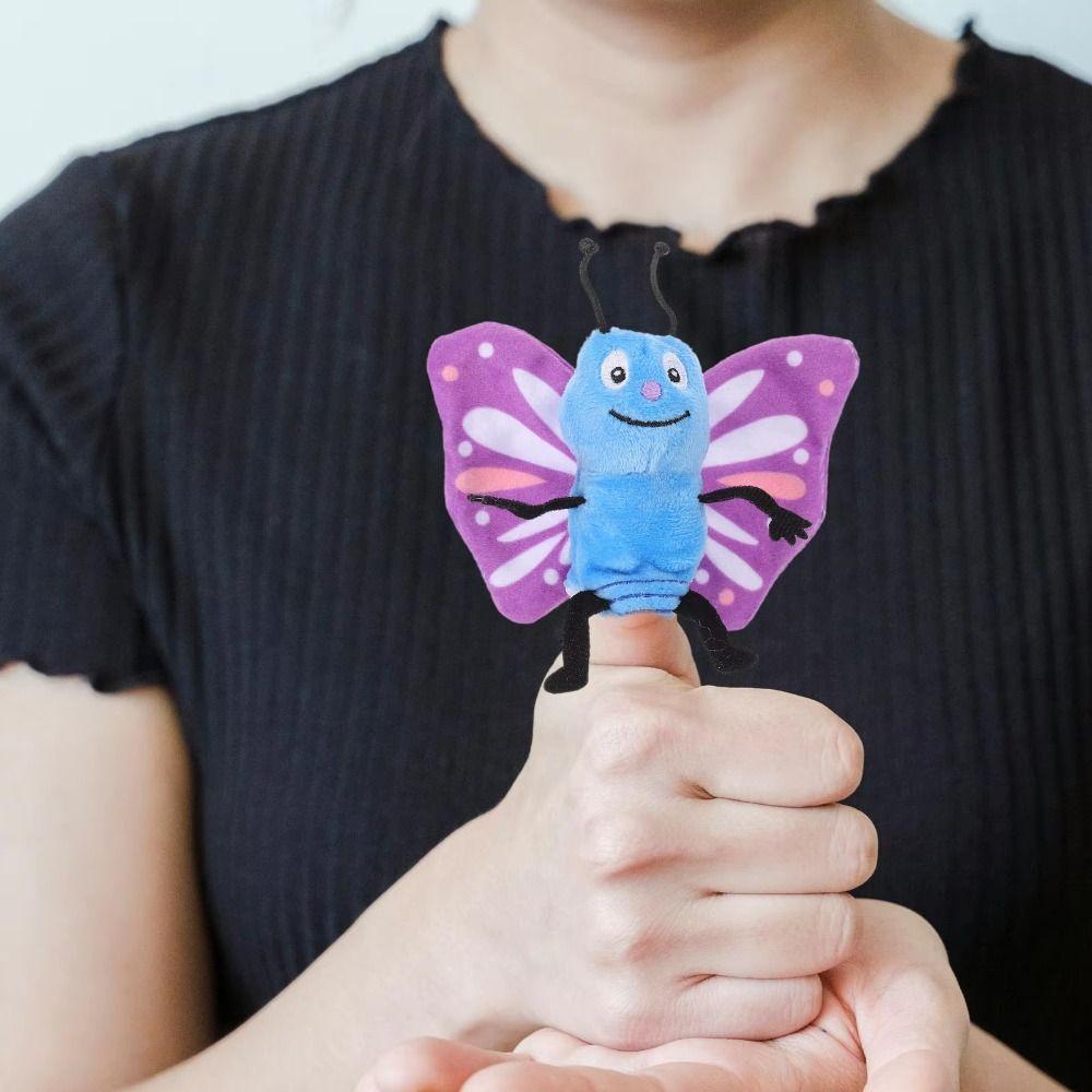 Storytelling Animal Finger Puppets Educational Butterfly Bee Puppets Kids Toy