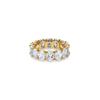 Tani By mineTani Oval Cut Eternity Ring Silver   Ms4r004q
