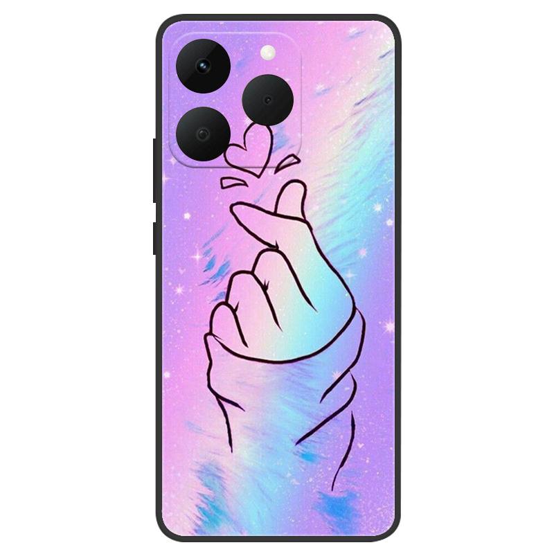 Чехол для Realme 15T Realme15T 5G НОВЫЙ ТПУ Силиконовый Ударопрочный Чехол-Кот для Realme 15 T 15t 2025 Funda Печать Мягкий Coque