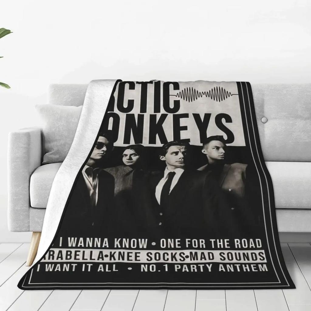 Удобное одеяло с изображением рок-группы Arctic Monkeys, декоративное для кровати, хип-хоп плед, мягкий фланелевый, для офиса