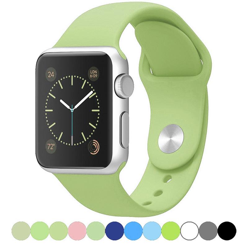 Силиконовый ремешок Apple для Apple Watch Series 1-9/SE, Классический спортивный ремешок