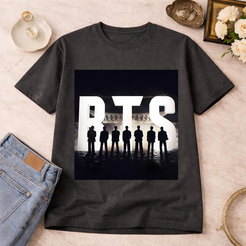 Летняя мода 2026 Футболка BTS World Tour, Концертная футболка, Футболка k-pop группы, Унисекс, Футболка Army, Мерч с тура, Сувенир