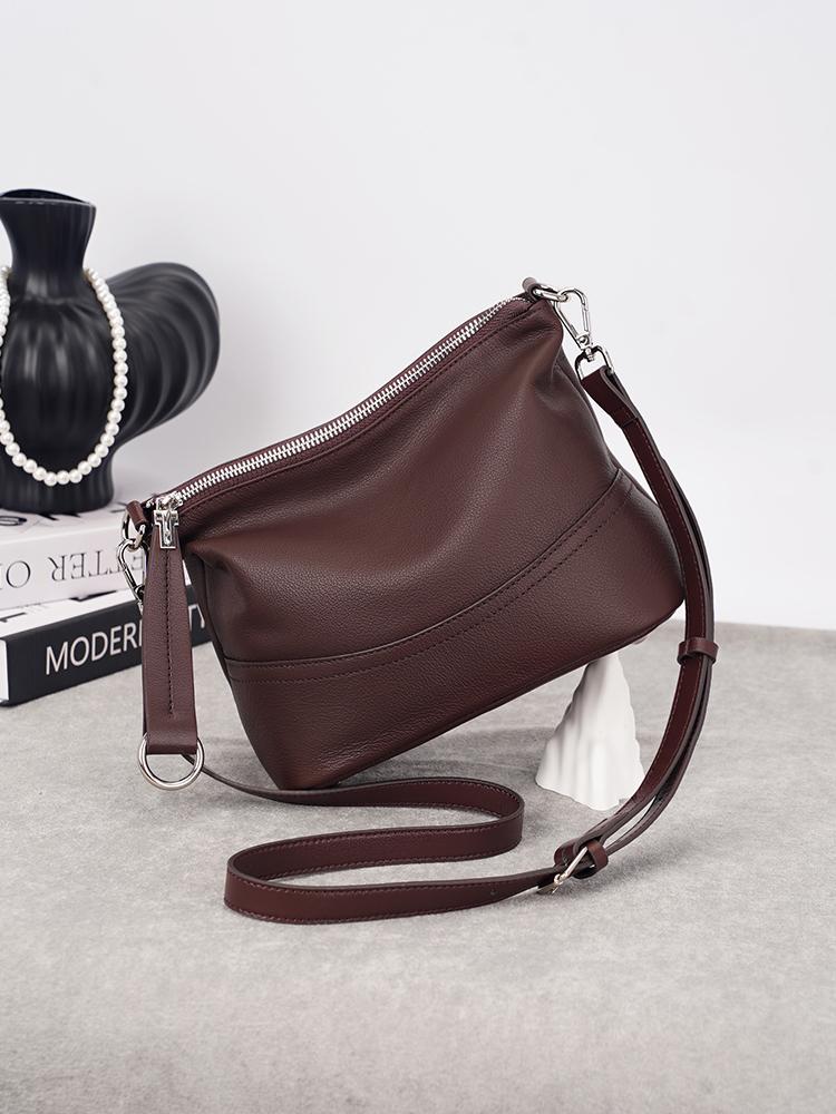 Women's Soft Cowhide Leather Shoulder Bag Crossbody Bags Zency