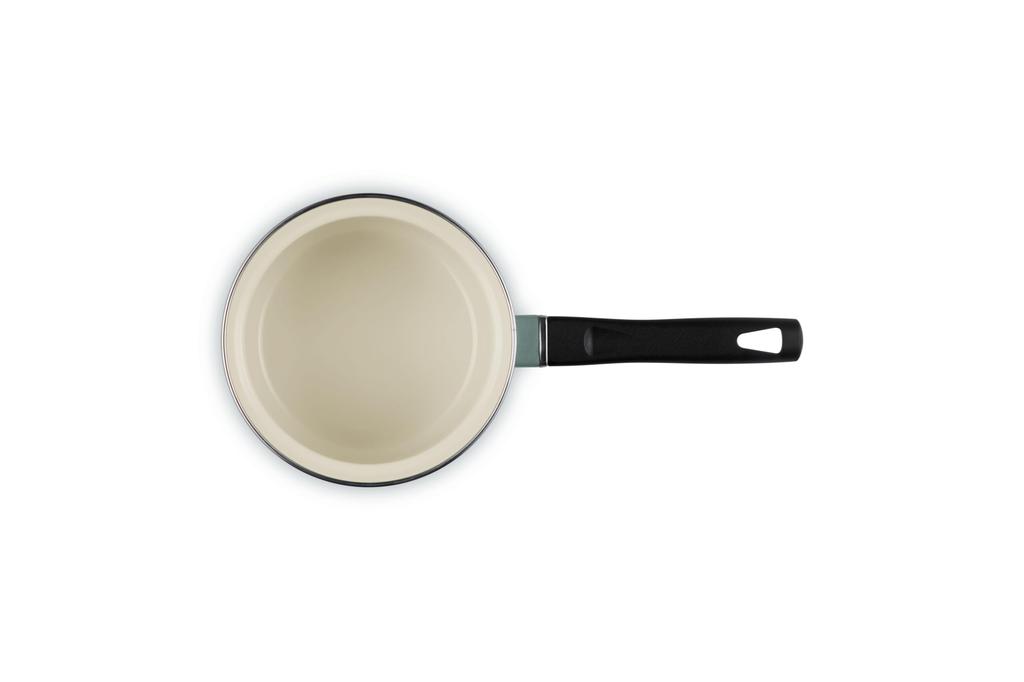 LE CREUSET EOS Эмалированное Море с Нержавеющей Сталью Газ и Индукция Совместимый Японский Сотейник, 14см, Соль, Ручка, [Официальный Продукт]