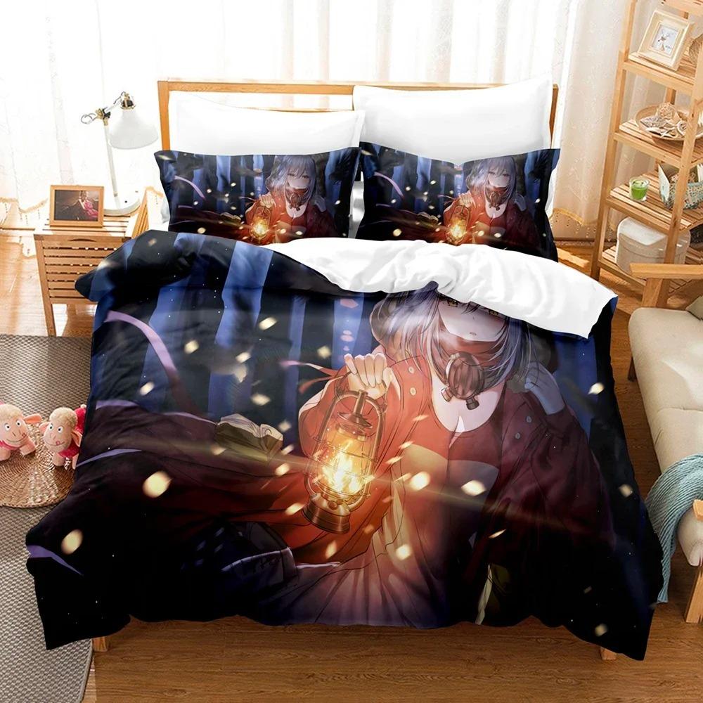 Anime Game Arknights Bedding Set For Bedroom Soft Modern Bedspreads Comefortable Kids Duvet Cover Quilt Cover And Pillowcase