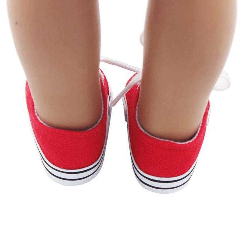 Кукольная парусиновая обувь, кроссовки, обувь для куклы 43 см, 18-дюймовые куклы для девочек