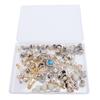 55 Pcs Brooch Pins for Socks Sparkling Artificial Pearl Rhinestone Sock Safety Pin Jewelry