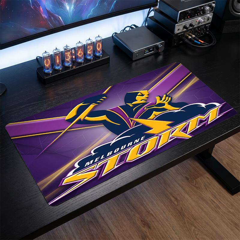 Melbourne Storm Pattern Mousepad Anti?Slip Rubber Desk Pad For Gaming Working Desktop Decoration