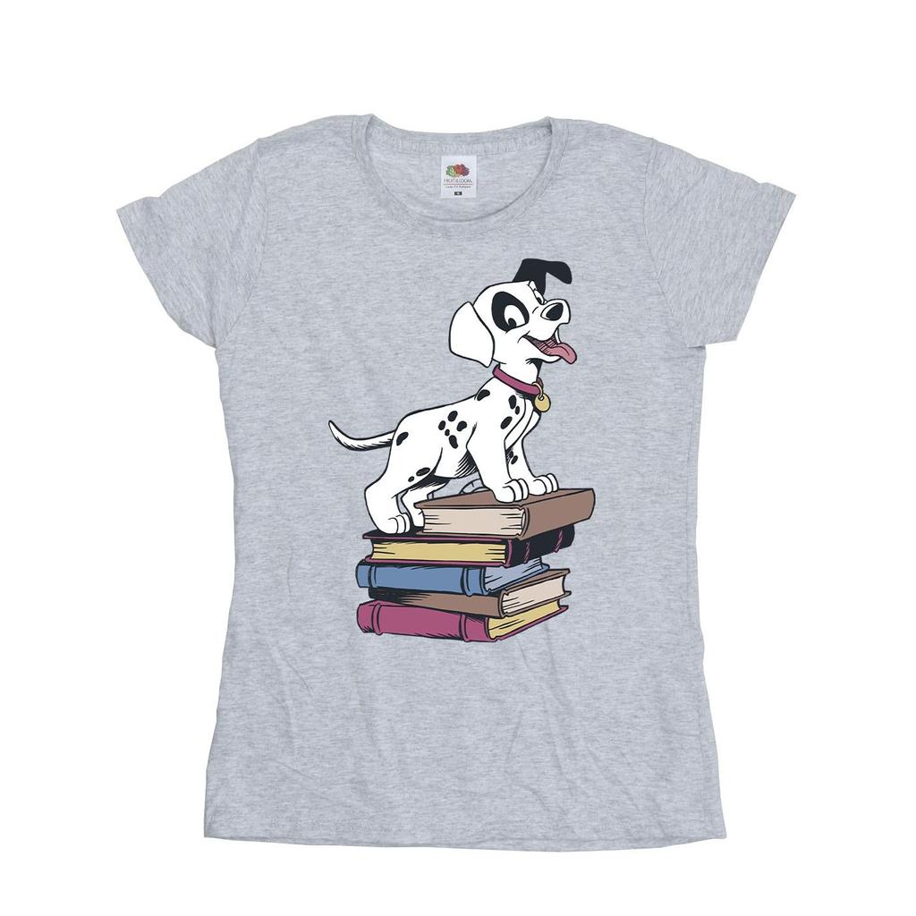 Disney Womens/Ladies 101 Dalmatians Books Cotton T-Shirt