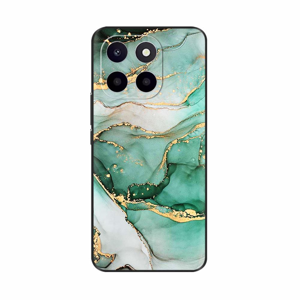 Чехол для Honor X6c Милый ТПУ Силиконовый Чехол для Телефона Для Honor X6c Задняя Крышка HonorX6c X 6C С Принтом Цветов Мягкий Силикон Coque Fundas